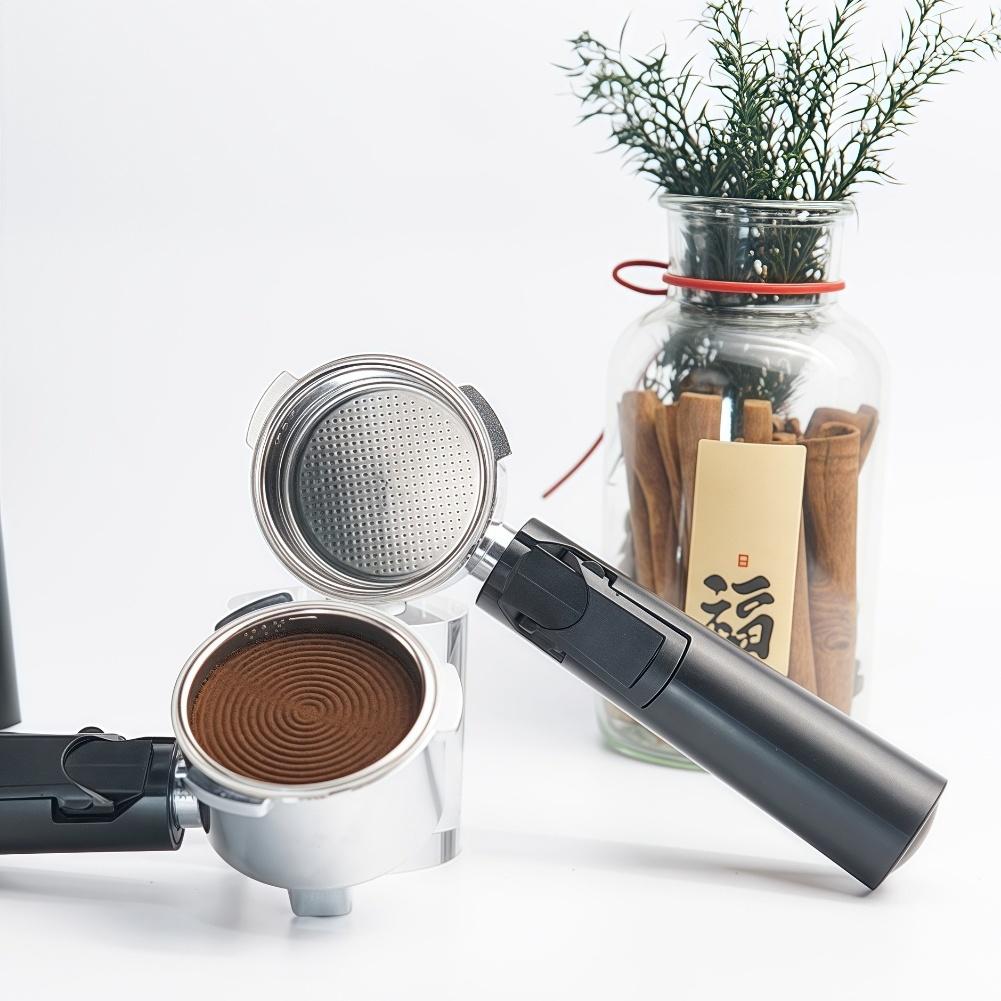 1set Coffee Machine Handle 20cm For Dongling 51mm Three Ear Aluminum Alloy Bottomless Coffee Machine Handle Replacement Parts