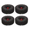 1.9 Inch RC Tires Beadlock Wheel Rim Upgrade Parts Rubber Tyre for Traxxas for Axial Scx10 D90 4pcs