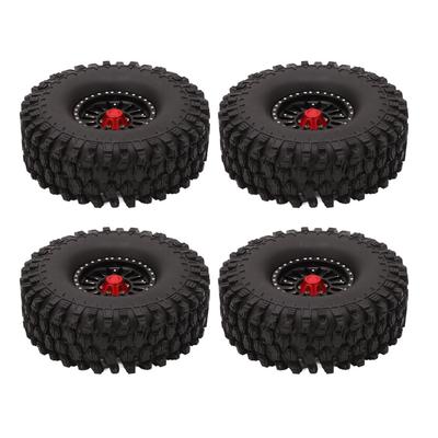 1.9 Inch RC Tires Beadlock Wheel Rim Upgrade Parts Rubber Tyre for Traxxas for Axial Scx10 D90 4pcs