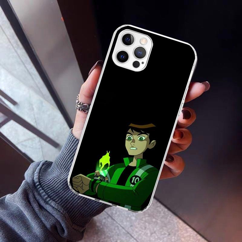 

Cartoon Ben 10 Phone Case For iPhone 17 Air 11 13 Mini 14 15 Plus 16 12 Pro Max 16E SE 7 8 Pattern Soft TPU Back Cover 17 Air 1 iPhone 12 (12 Pro)