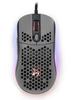 Arozzi Favo Grey Gaming Mouse, Lightweight with Honeycomb Design, 7 Buttons, and RGB Lighting, AZ-FAVO-BKGY (Gray)