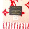 Louis Vuitton MP1890 Monogram Scarf Red/white Wool/cashmere Mens