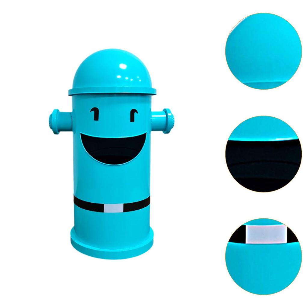 Fire Hydrant Trash Can Metal Waste Bin for Household Indoor Outdoor Kitchen