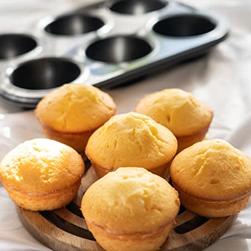 Pearl Metal Muffin Pan, 6-Cavity, High Clean Coat, EE Sweets, D-4838