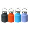 Folding Silica Gel Cup Retractable Silicone Cup for Water Athletic Travel Lightweight Water Bottle Belt Handle Athletic Outdoor Use Drinking Glass