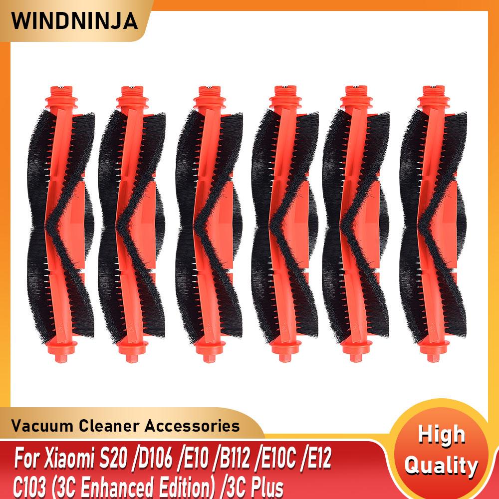 Main Brush Replacement For Xiaomi S20 D106 E10 B112 E10C E12 C103 3C Enhanced Edition 3C Plus Robotic Vacuum Cleaner Accessories
