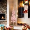 VidaXL Demi Sapin de Noël Artificiel Mince avec Support Arbre de Noël Décoration de Vacances Ornement de Noël Décoration de 344570