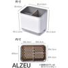 ALZEU Kitchen Tool Stand, Cutlery Stand, Drainer, Storage Stand, Chopstick Holder, Cookware Holder (Gray)