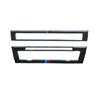 2PCS Carbon Fiber Car CD Control Panel Frame Decoration Stickers Auto Styling Interior Accessories For BMW F10 5 Series