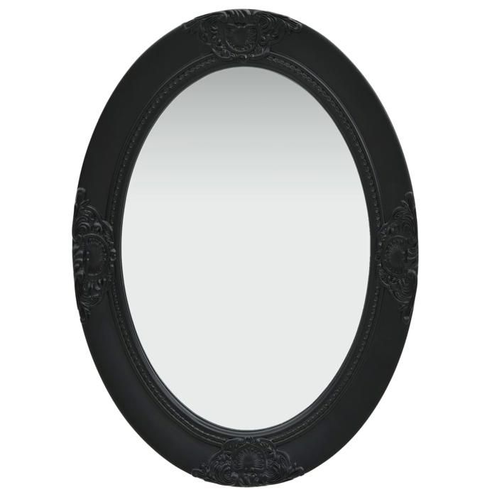 VidaXL Miroir mural style baroque 50x70 cm noir 320355