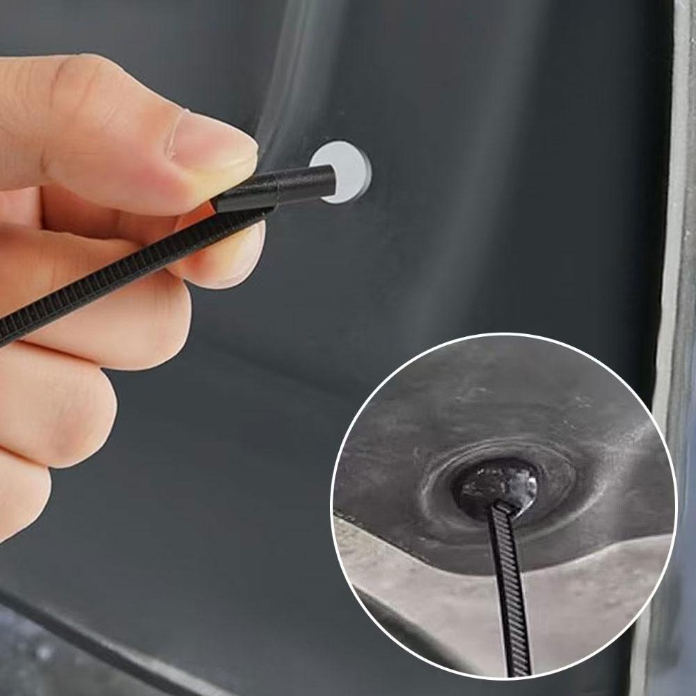 Upgraded Nylon Universal Cable Tie Buckles, Heavy Nylon Zip Ties Holders Plastic Cable Ties Tool Fasteners Car Body 50/100Pcs