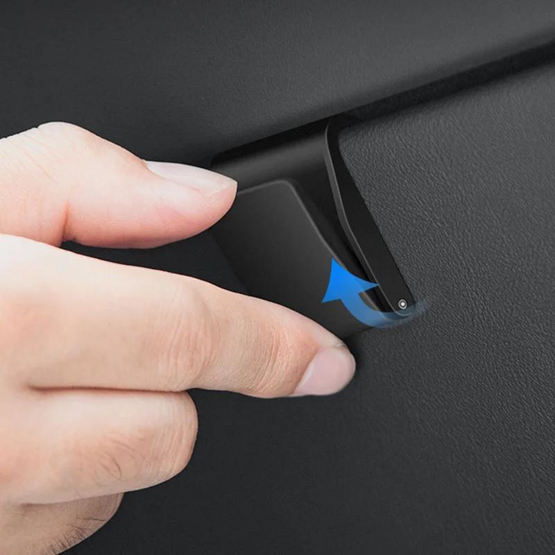 Glove Box Hidden Hook for Tesla Model 3 Highland 2024 Accessories Auto Fastener Clip Storage Invisible Foldable Glove Box Hook