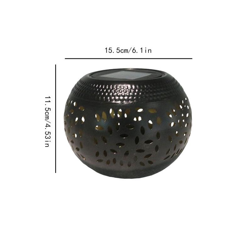 Nu Feng Solar Ceramic Jar Lantern