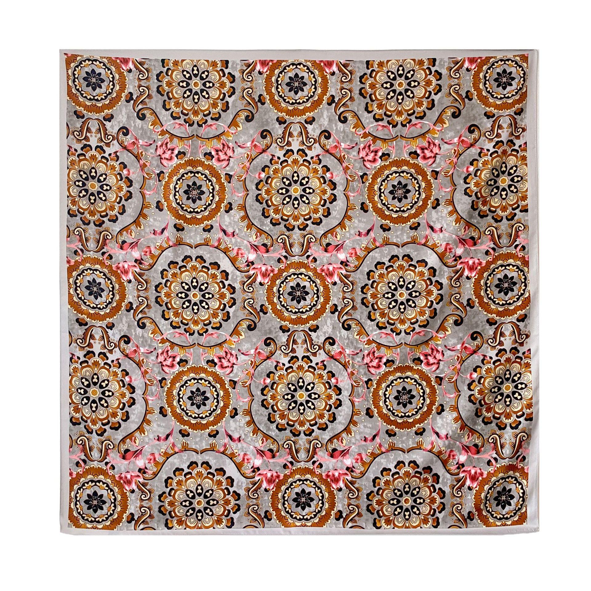 

Високоякісні розкішні шовкові шарфи пов язка на голову Шарфи шийний шарф для жінок ланцюжок шовковий шарф жіноча декоративна хустка 90-90cm