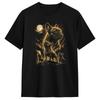 French Bulldog Howling To The Moon Dog Lover Vintage Graphic Cotton T Shirt For Unisex Summer Funny Tshirts Leisure Tee Shirt
