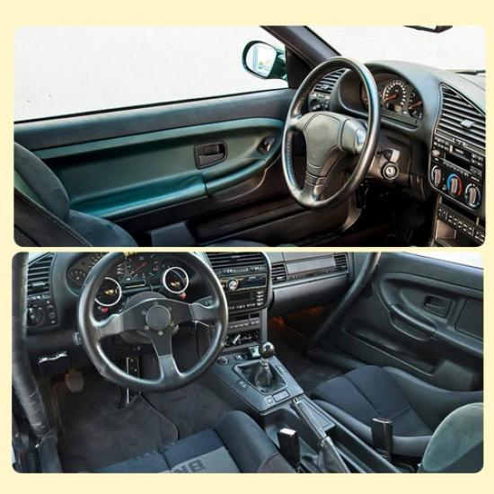 Linke Rechte Innentürgriff-Verkleidung Passend für 1992-1999 BMW E36 3er-Serie 1996-2002 Z3 V