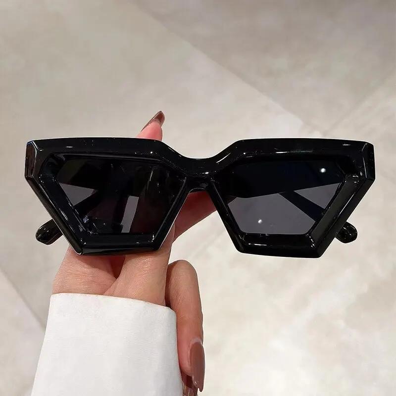 INS Vintage Cat Eye Sunglasses Women Square Small Frame Sun Glasses Female  Designer Retro Shades Gafas De Sol Mujer