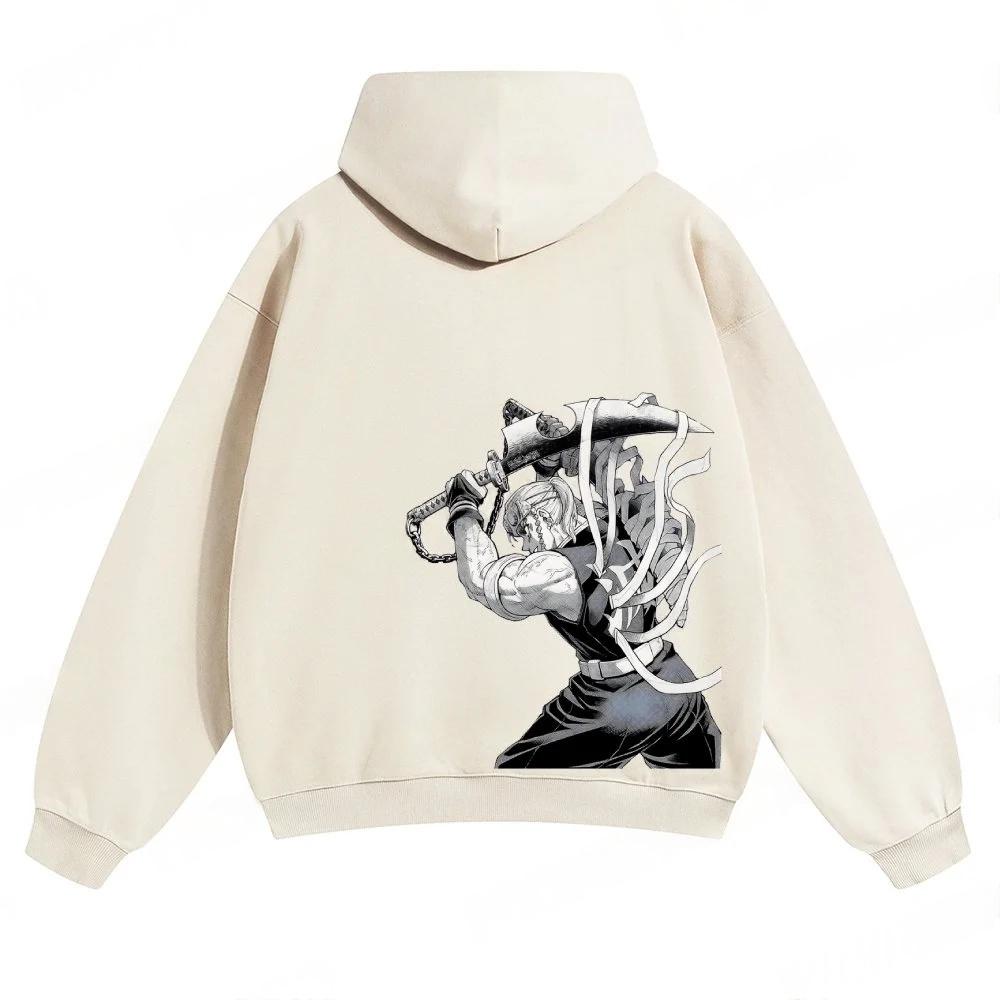 Demon Slayer: Kimetsu no Yaiba Men Hoodie Sweatshirt Tengen Uzui Anime Spring Autumn Boy Long-sleeved Parent-child Outfit