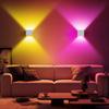 LED Wall Sconces Motion Sensor Dimmable Indoor Wall Lamp Up Down Remote Control Wall Mount Light for Living Room Hallway Bedroom