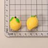 Mini Simulated Fruit Ornament Watermelon Avocado Grape Lemon Peach Micro Landscape Dollhouse Miniature Toy Car Decoration