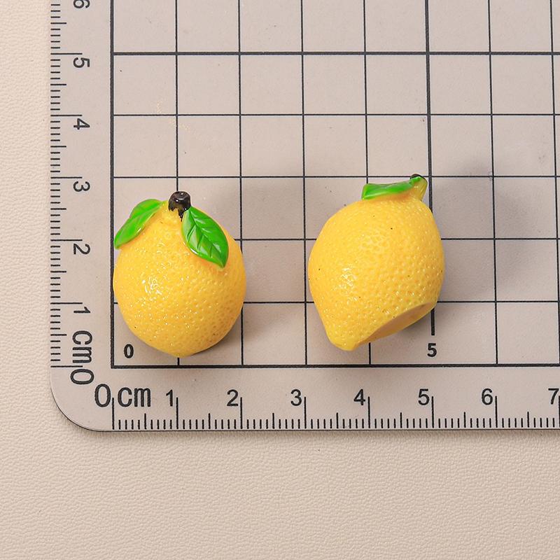 Mini Simulated Fruit Ornament Watermelon Avocado Grape Lemon Peach Micro Landscape Dollhouse Miniature Toy Car Decoration