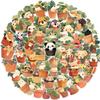 50 Transparent Cartoon Plant Pot Sticker Pack Waterproof Transparent PET Manual Material Decorative Guitar Notebook