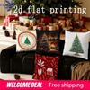Home Decor Christmas Tree Round Decor Pillow Suitable For Sofa Bedroom Car Pillow Cover Cushion Rectangular Back Cushion