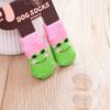 Pet Socks, High-quality Non-slip Bottom, Puppy Dog Socks, Dog Foot Covers, Teddy Poodle Cotton Socks, 4 Packs
