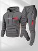 European-Size Unisex PARIS Letter Print Casual Hoodie & Drawstring Tracksuit