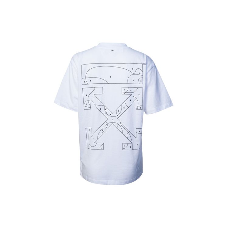 

Off-White Arrow Pattern Short Sleeve T-Shirt Women Tops White OWAA049S20JER0030110