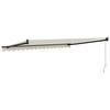 Retractable Cream Awning 4x3 m Fabric and Aluminum