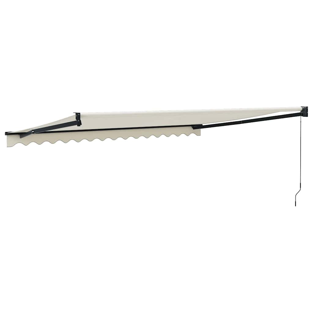 Retractable Cream Awning 4x3 m Fabric and Aluminum