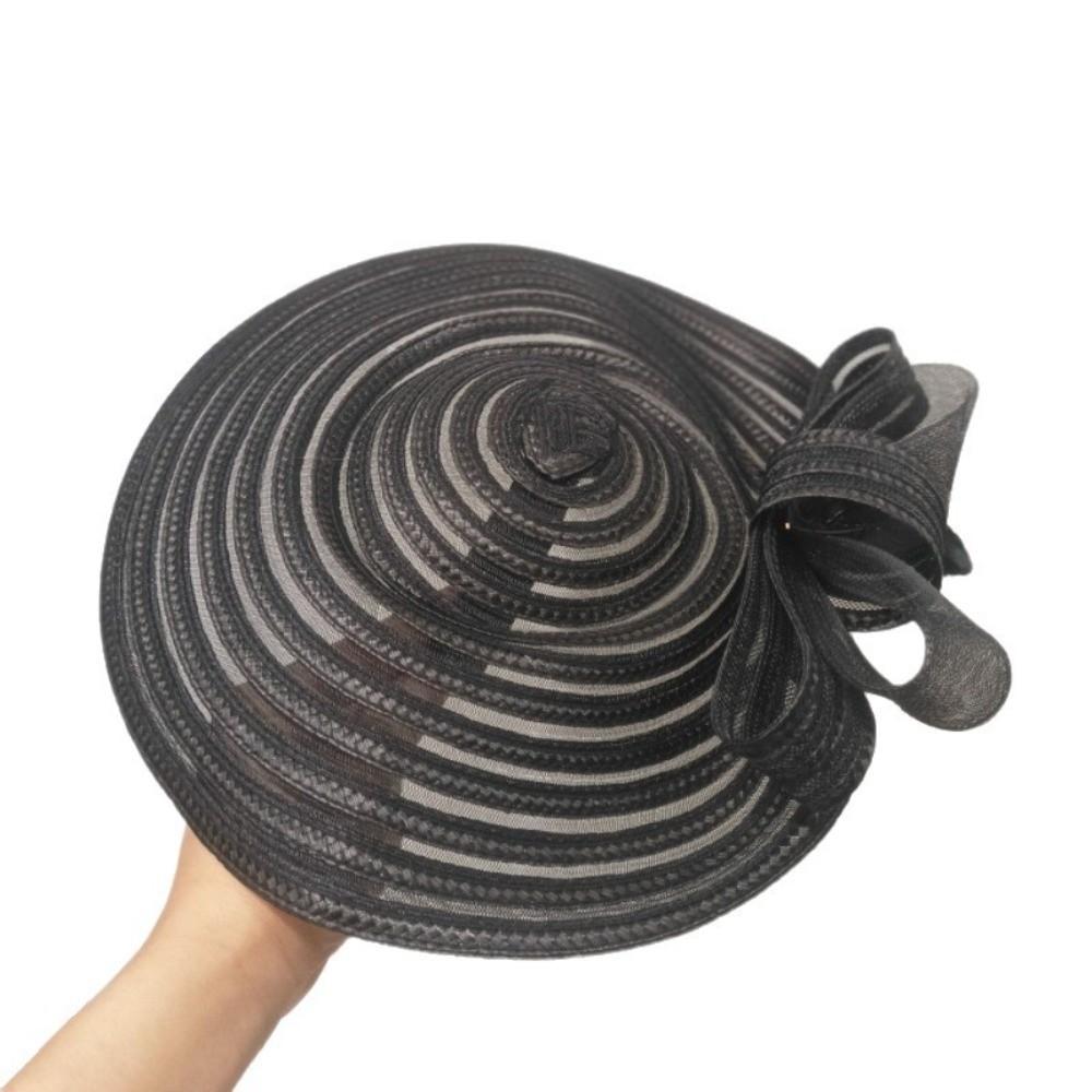 Bow Decoration Women's Tea Party Hat Headband Style Wedding Bridal Fascinator  Hair Accessories
