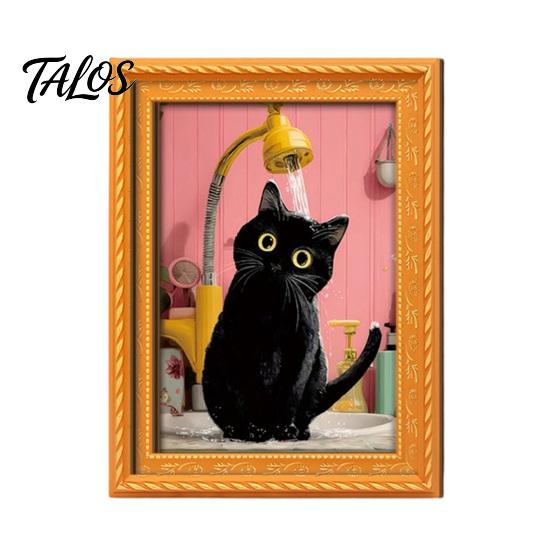 Decorative Soft Magnetic Stickers Wooden Black Cat Fridge Magnet, Seasonal Cartoon Kitchen Bathroom Decor, Halloween Office Desk Accessories