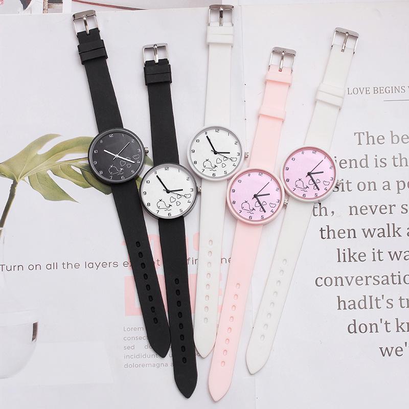 UTHAI BK56 Fashionable Women watch, minimalist dolphin student watches, elegant clock gift watches for woman