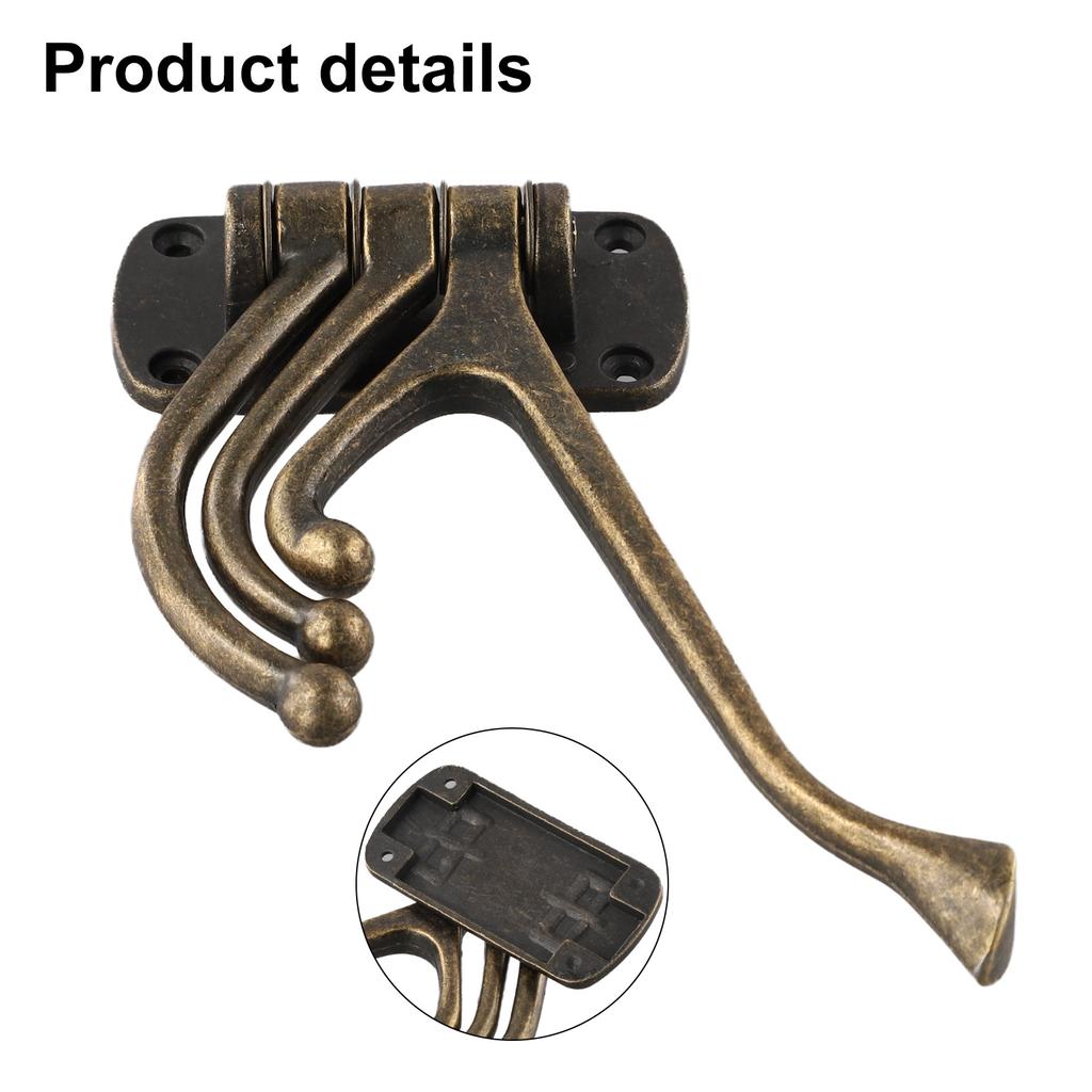 Adjustable 3 Swivel Coat Hook Stylish Bronze Finish for Home Organization