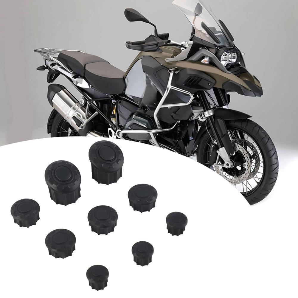 9pcs Rustproof Frame Hole Plug Smooth Side Body Frame Panel for BMW R1200GS LC Adventure 14-18 BMW