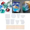18Pcs Epoxy Resin Silicone Mold Measuring Cup Set DIY Jewelry Making Tool Accessory