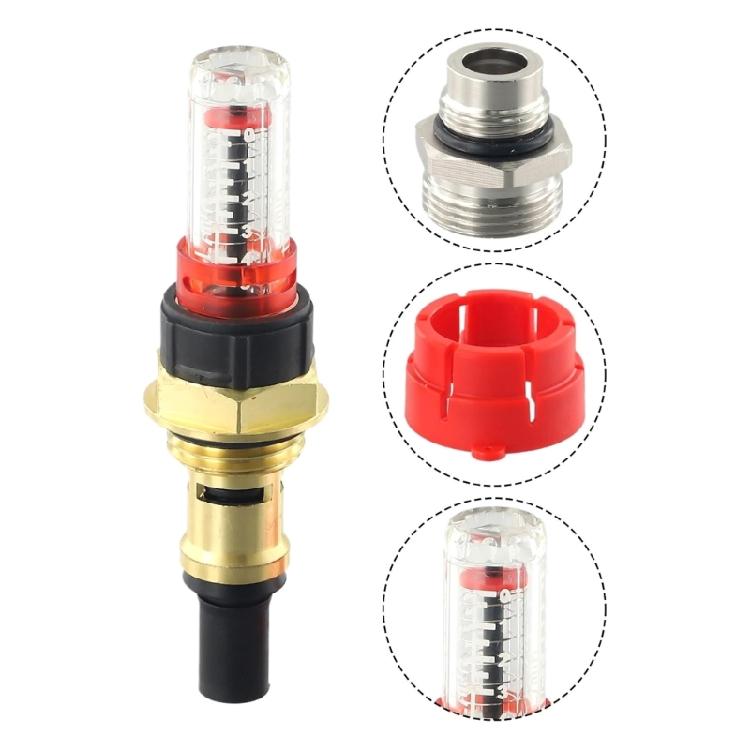 DN15/DN10 Flow Meter Underfloor Water Heating Manifold Flow Meter Regulator HVAC System Flow Rate Indicator Replacement