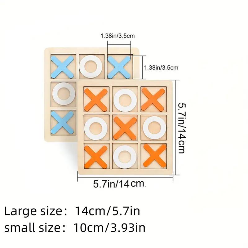 2pcs, Tic Tac Toe Board Game - Classic Family Game for Kids