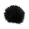 2Pcs Black Outdoor Lapel Microphone Windscreen Wind Muff Furry Cover 1.0cm