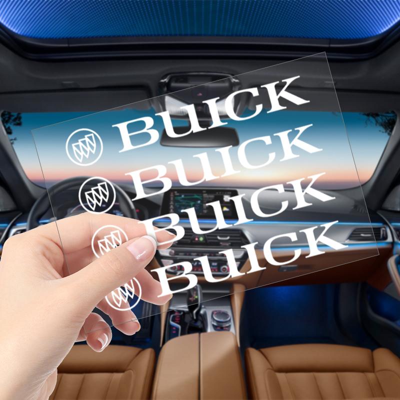 4Pcs Car Door Handle Stickers Tire Rear View Mirror Decals For Buick Verano Velite Lesabre Riviera Avenir GL6 GL8 Envision Excelle