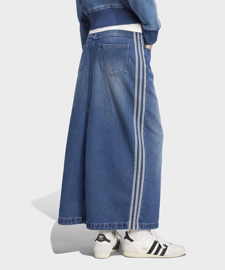 adidas 3-Stripe Denim Long Skirt - Indigo Denim / Jw2658