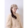 Korean Style Autumn Winter Women Large Head Circumference Octagonal Hat