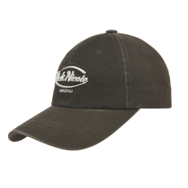 NICK&NICOLE NICOLE ORIGINALS LOGO BALL cap_VINTAGE KHAKI
