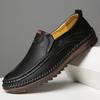 New Style Men'S Classic Retro Loafers Light Comfortable Driving Leather Shoes Sewing Men Casual Slip-On Shoe