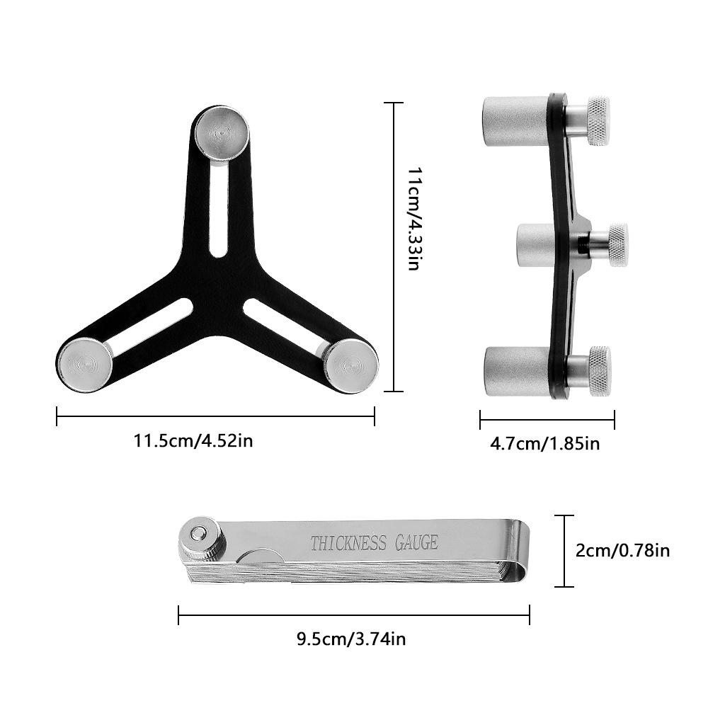 7075 Aluminium Alloy Piston Ring Squaring Tool with Gauge For End Gap