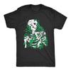 Male Skull Overgrown with Weeds Tee Fun Death Nature Lover Comfortable and Soft Trendy Funny Daily Sports Wear Men's Clothing