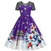 QICED Fashion Summer Spring Short Sleeve O-Neck Casual Dresses