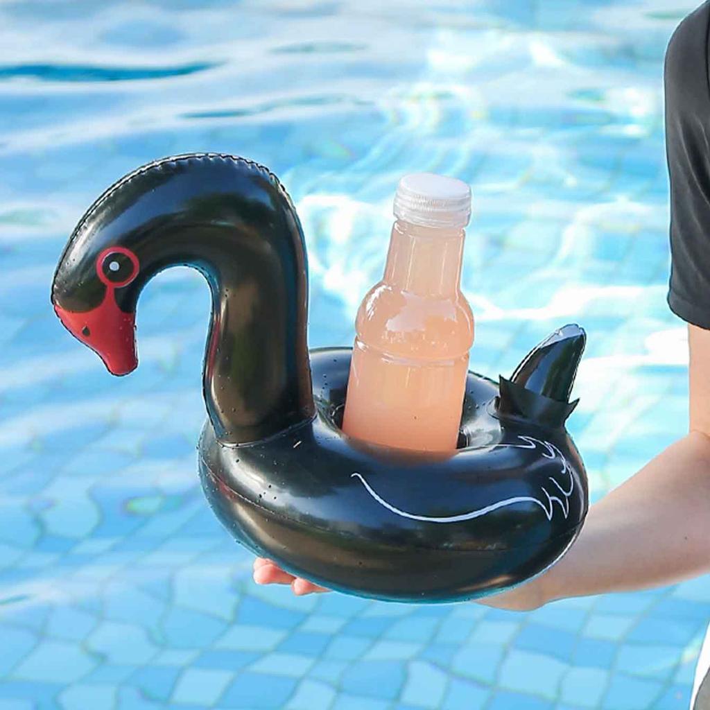 1PC Inflatable Drink Holder Pool Floats Floating Cup Holder PVC Beverage Float for Pool Party Beach Summer Accessories